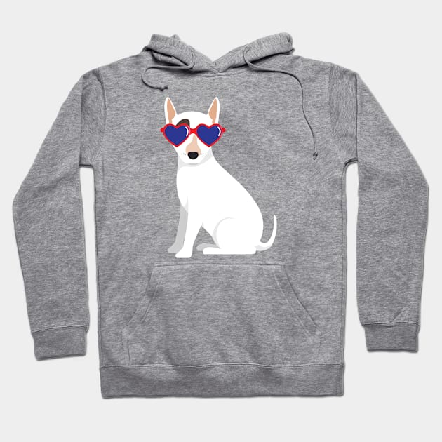 Cool Bull Terrier Hoodie by artsyafstore